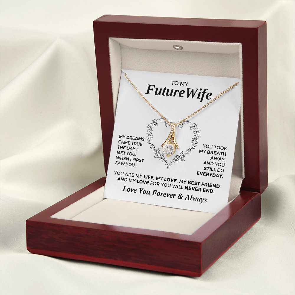 Future Wife, Mrs. Gift | Dreams Came True Necklace 0743T5A