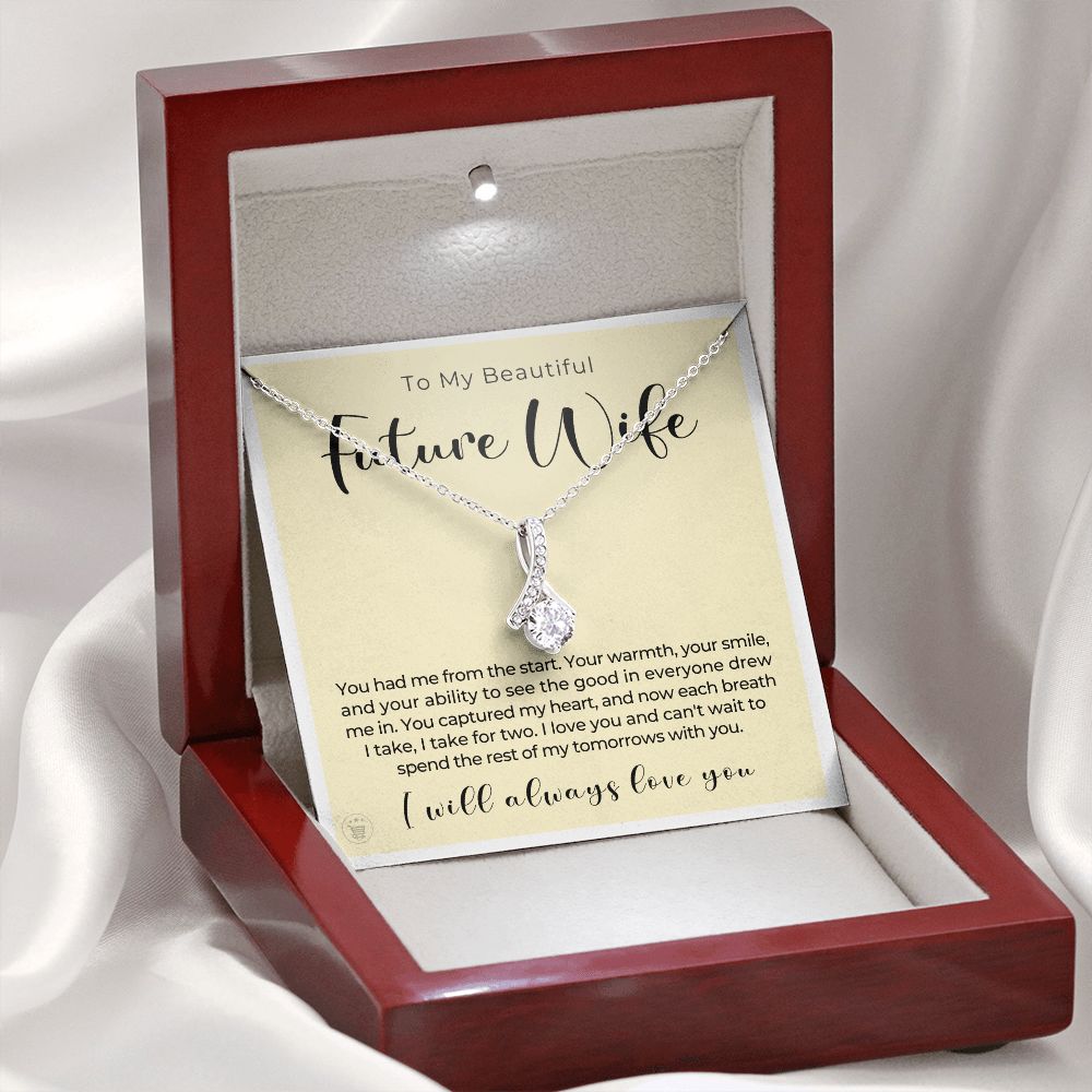 Future Wife, Mrs. Gift | Each Breath Necklace 0641T7