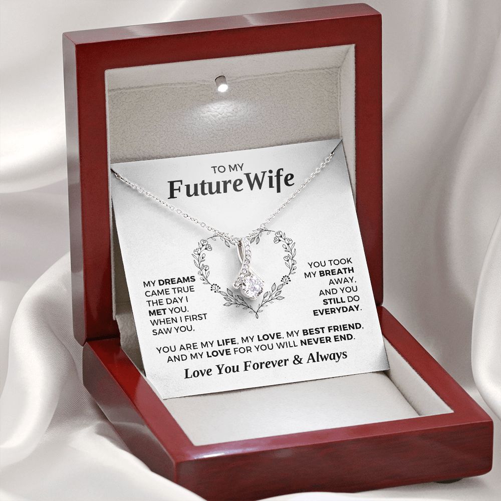 Future Wife, Mrs. Gift | Dreams Came True Necklace 0743T5A