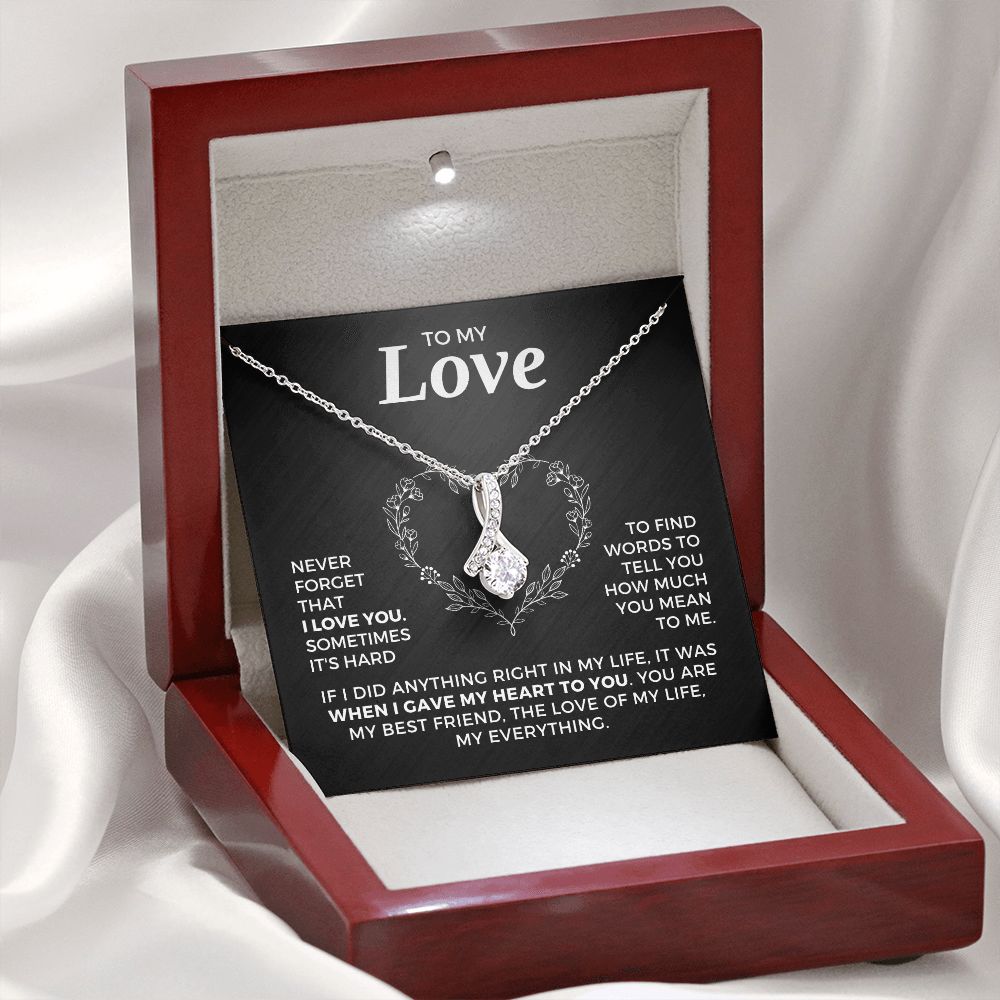 Soulmate Gift | Love Of My Life Necklace 0772T6A