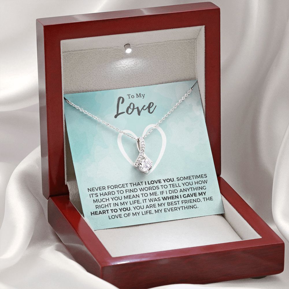 Soulmate Gift | Love Of My Life Necklace 0772T9A