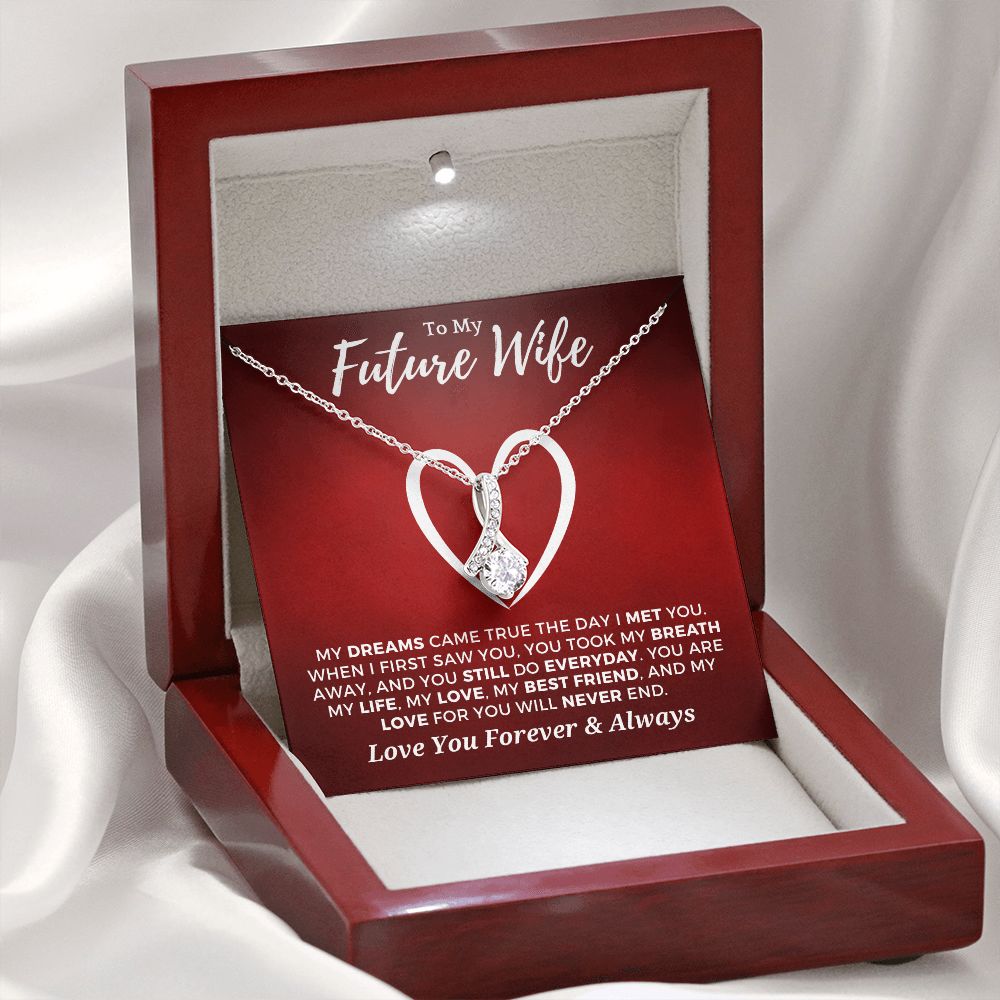 Future Wife, Mrs. Gift | Dreams Came True Necklace 0743T8A