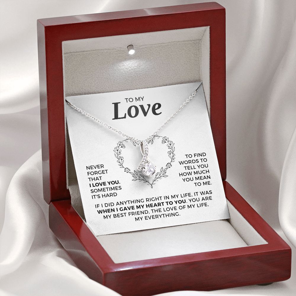 Soulmate Gift | Love Of My Life Necklace 0772T5A