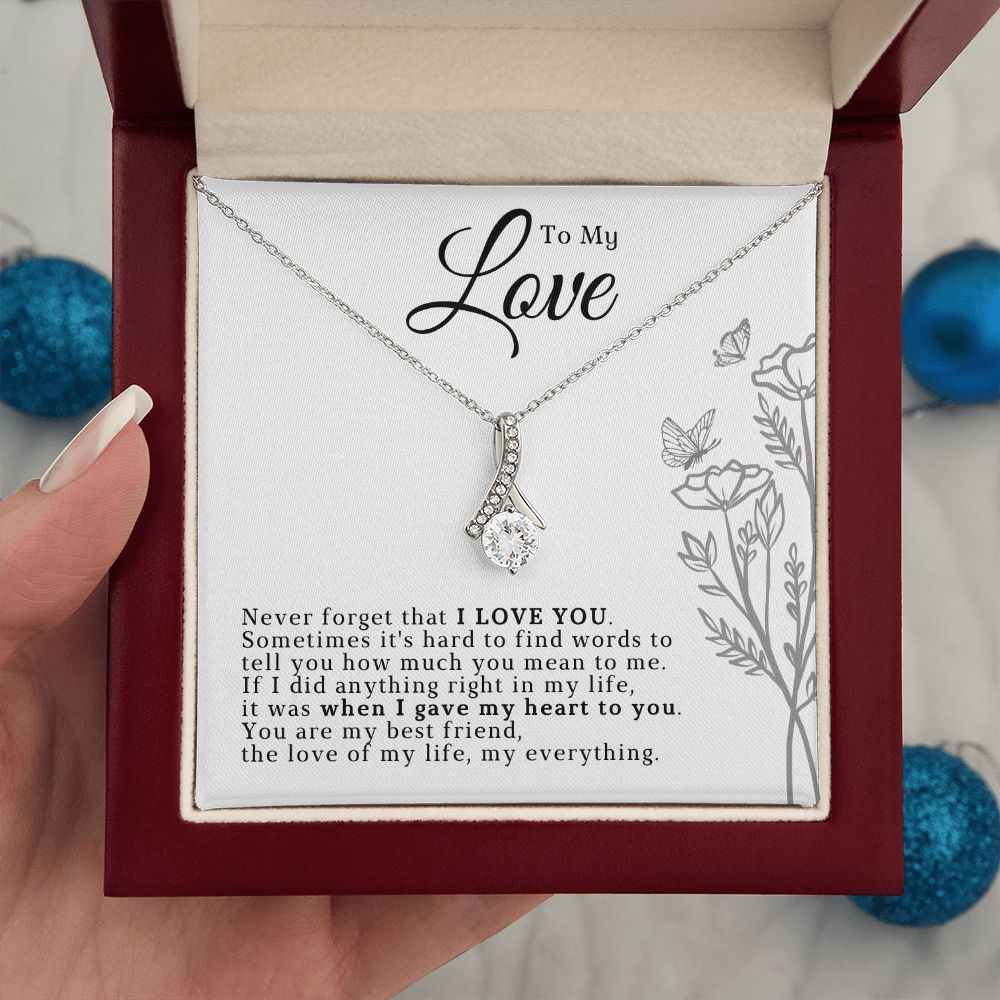 Soulmate Gift | Love Of My Life Necklace 0772T7A