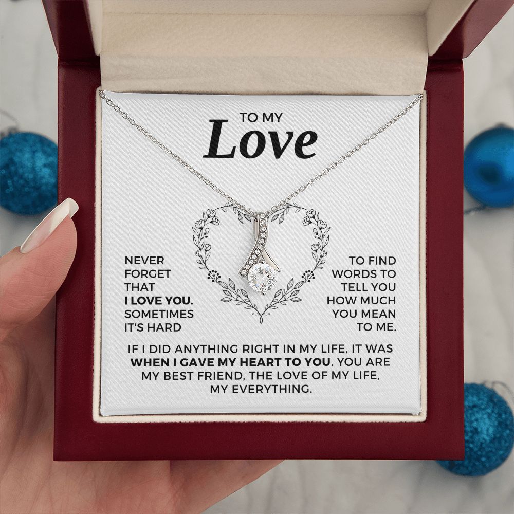 Soulmate Gift | Love Of My Life Necklace 0772T5A