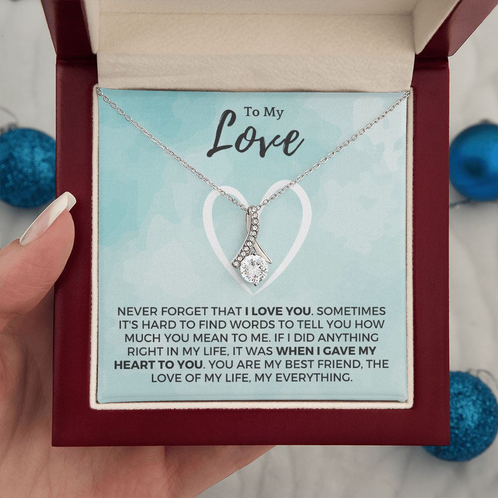 Soulmate Gift | Love Of My Life Necklace 0772T9A
