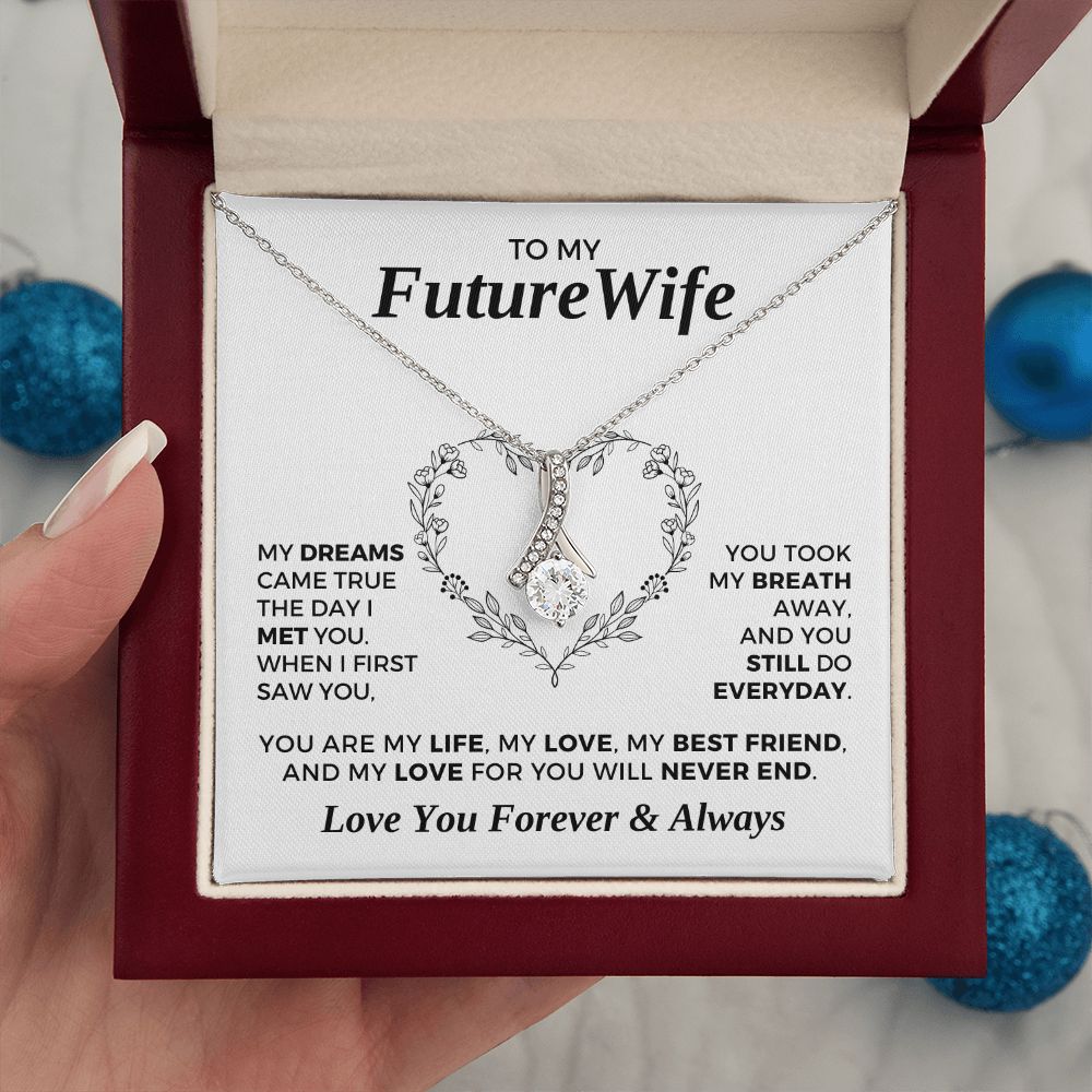 Future Wife, Mrs. Gift | Dreams Came True Necklace 0743T5A