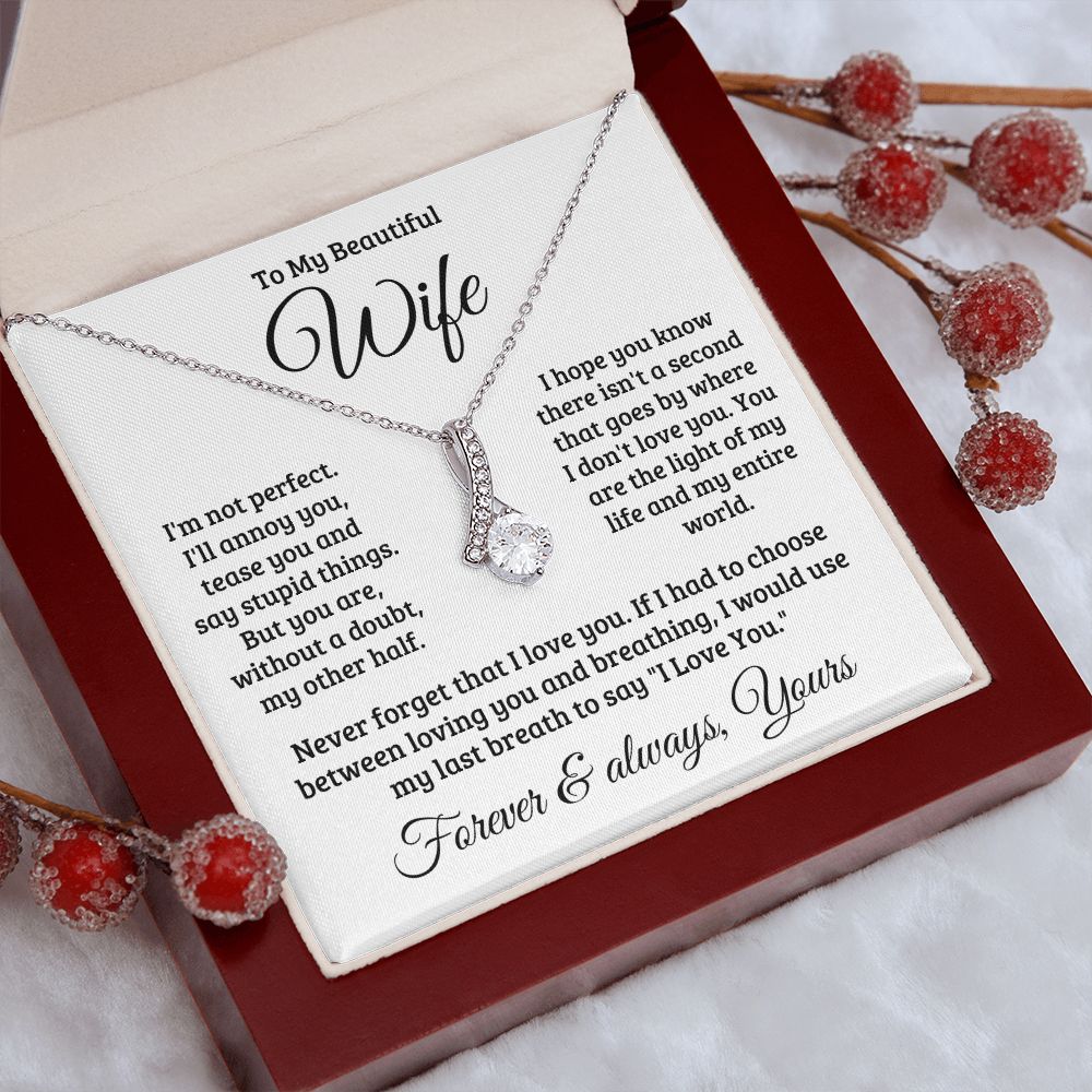 Gift For Wife | Never Forget That I Love You Necklace 0740T1A