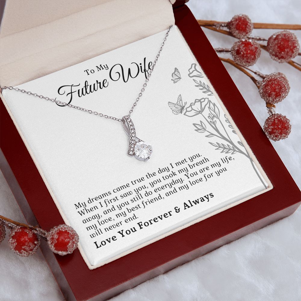 Future Wife, Mrs. Gift | Dreams Came True Necklace 0743T7A