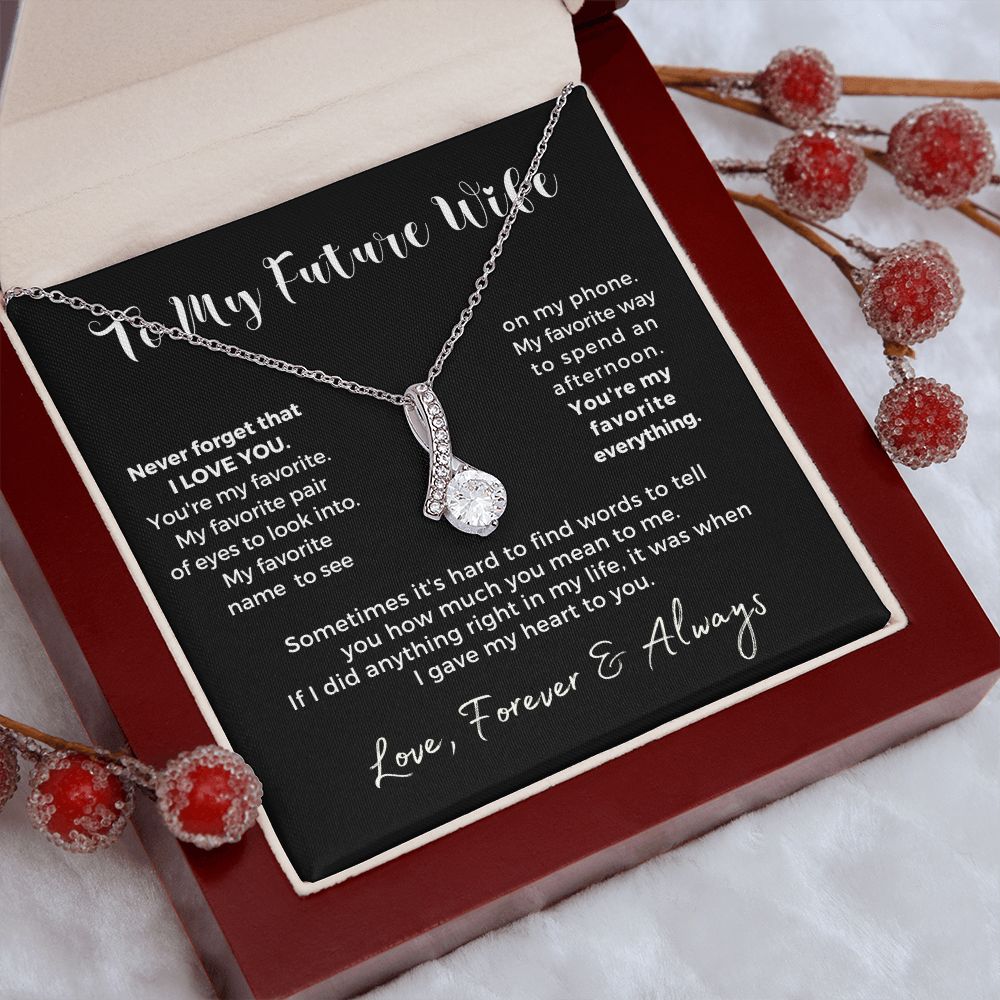 Future Wife, Mrs. Gift | My Heart Necklace 0778T1A