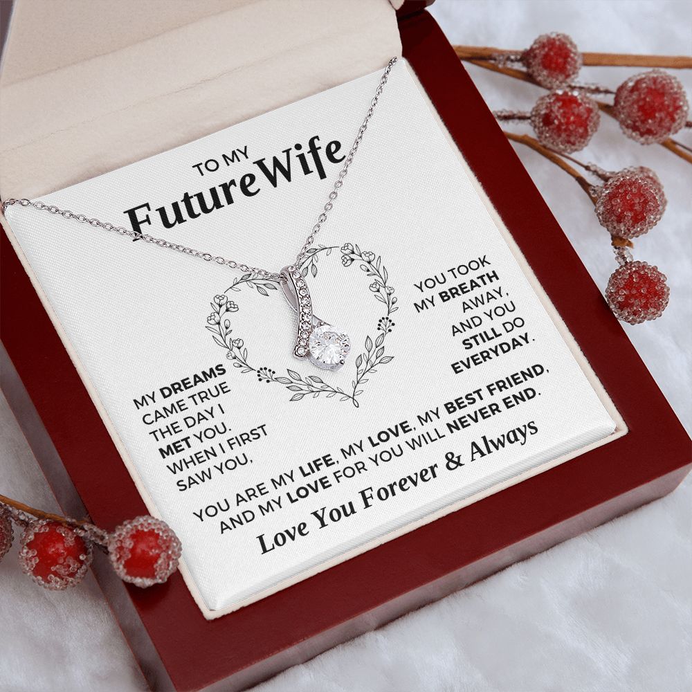 Future Wife, Mrs. Gift | Dreams Came True Necklace 0743T5A