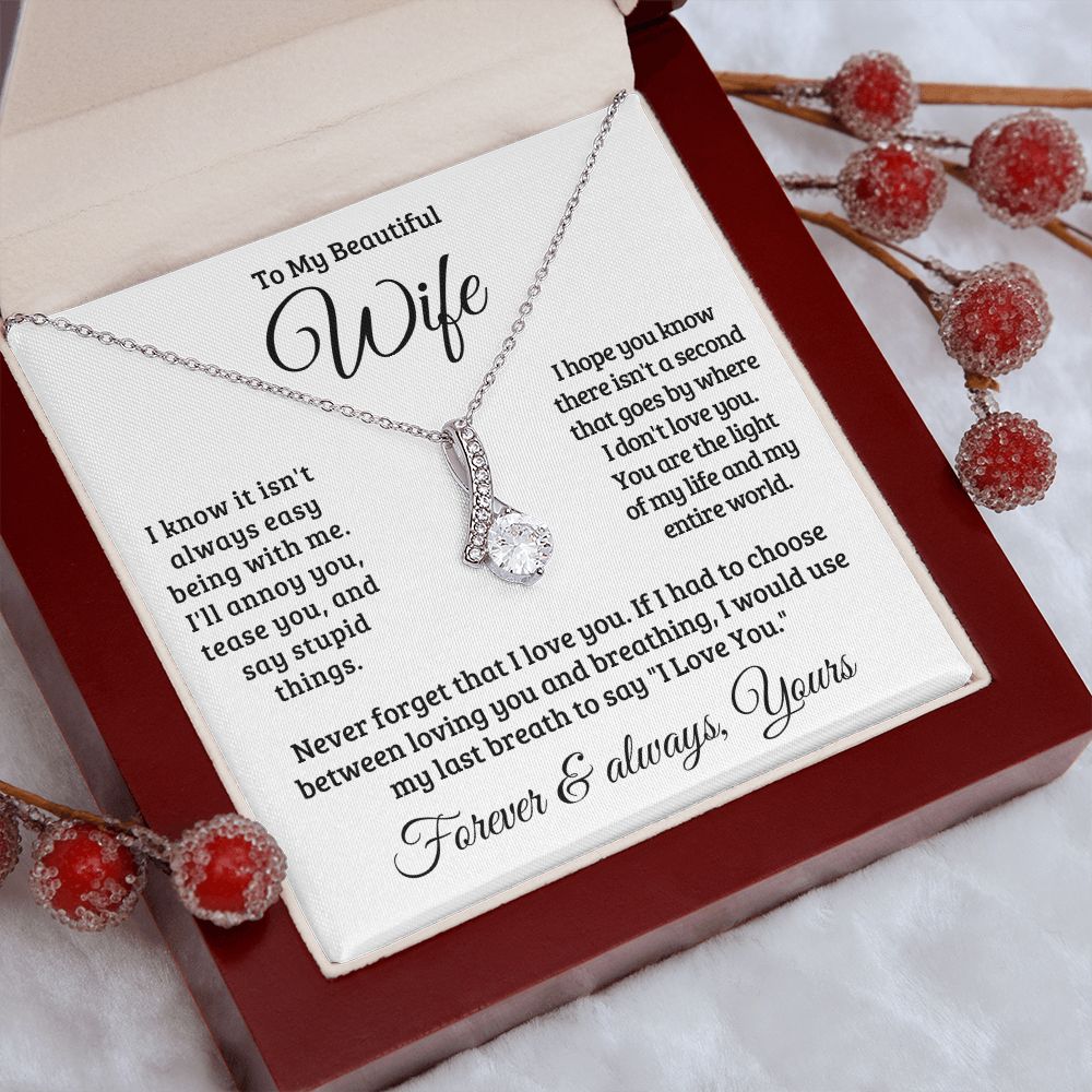 Gift For Wife | Never Forget That I Love You Necklace 0741T1A