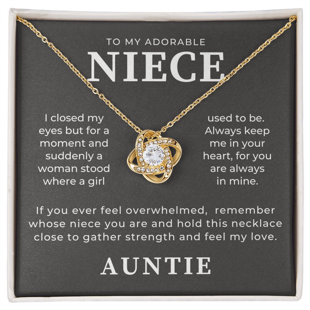 Niece Gift From Aunt | In My Heart Necklace 0631T20