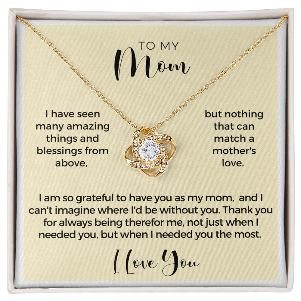 Gift For Mom | Thank You Mom Necklace 0683T11