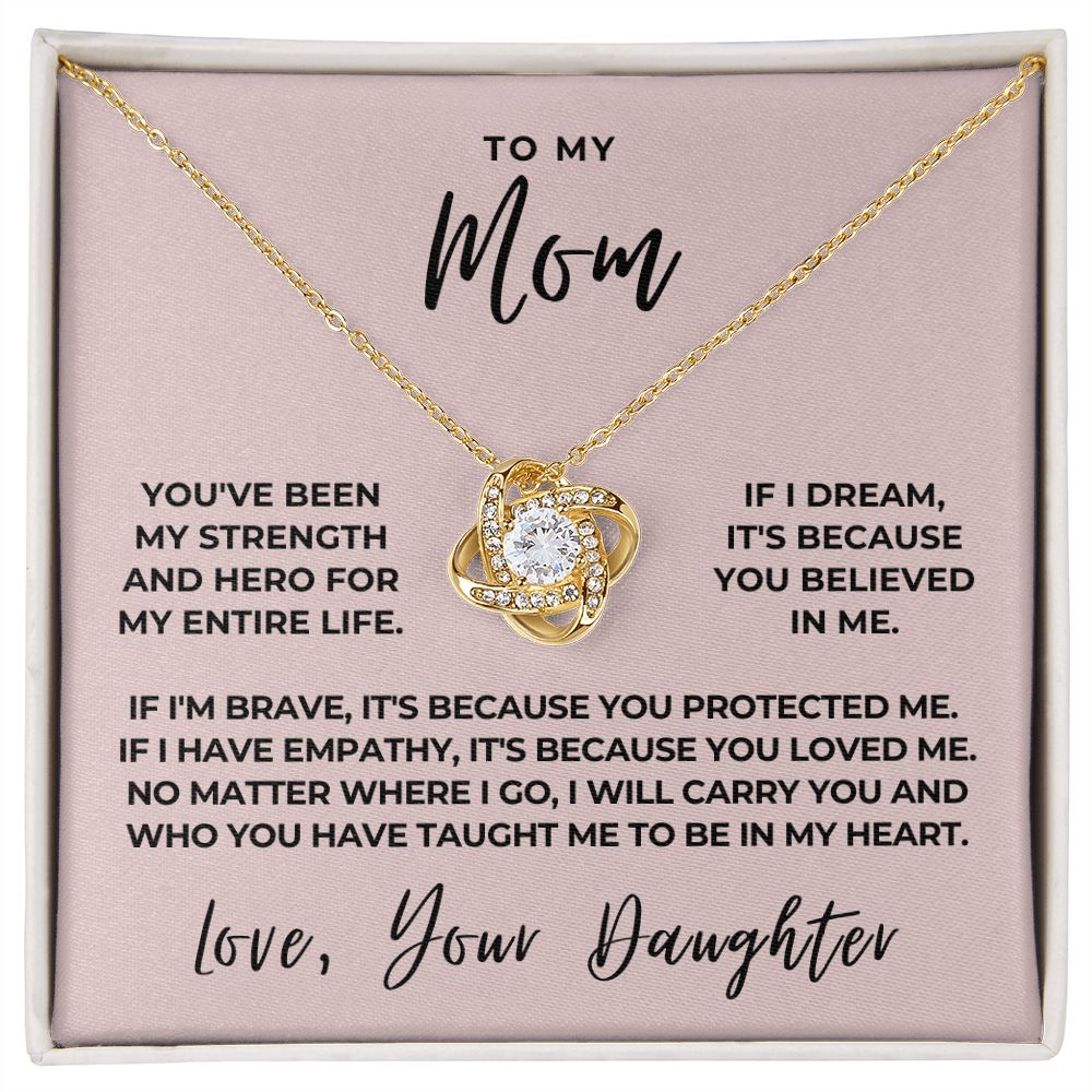 Gift For Mom | Because Of You Necklace 0658T7