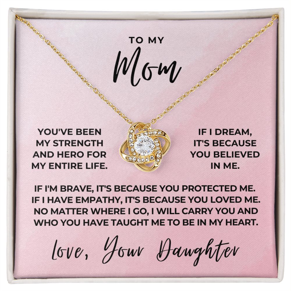 Gift For Mom | Because Of You Necklace 0658T8