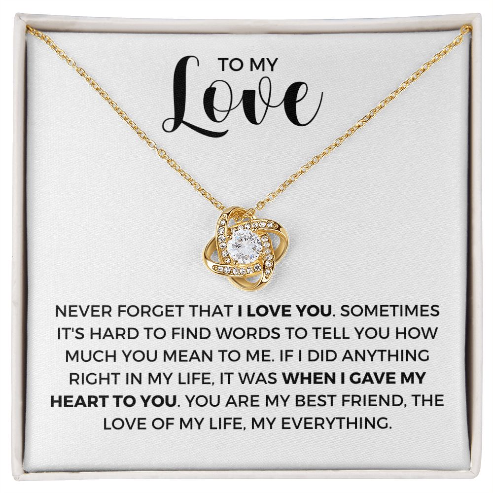 Soulmate Gift | Love Of My Life Necklace 0772T1L