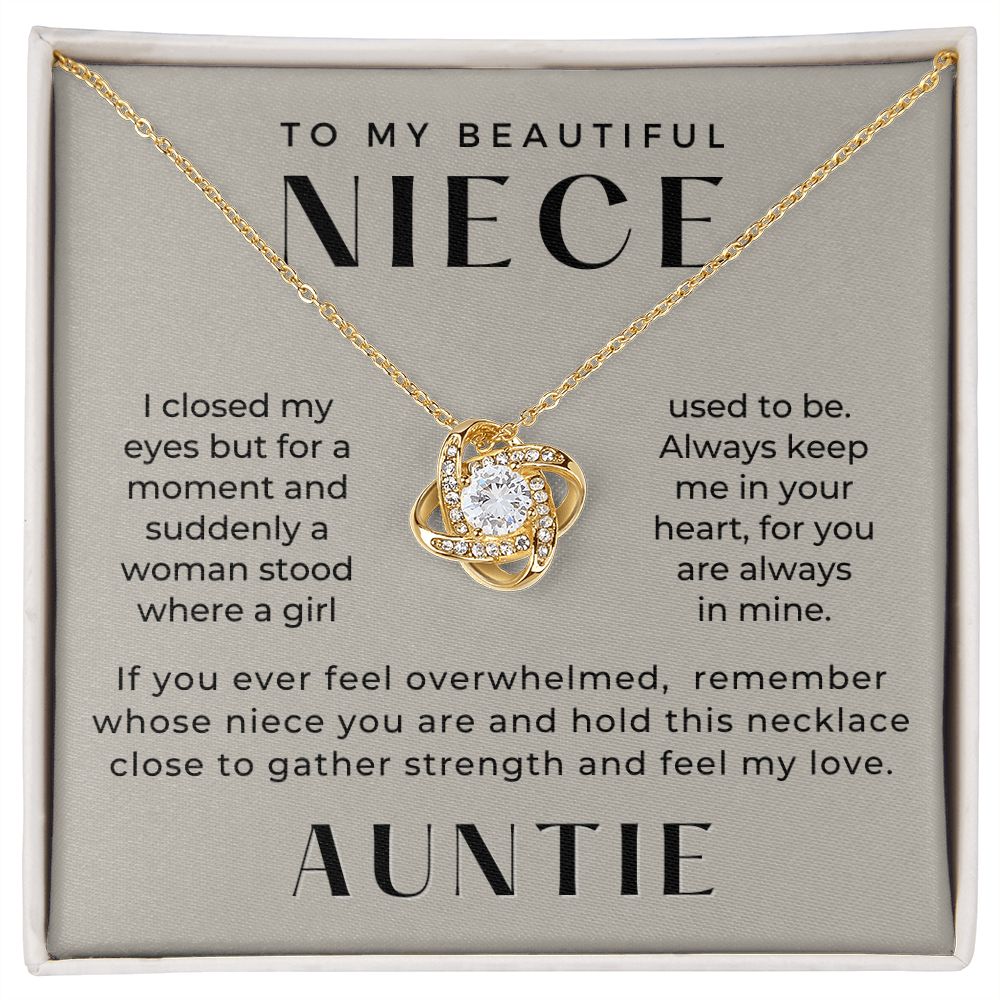 Niece Gift From Aunt | In My Heart Necklace 0631T21