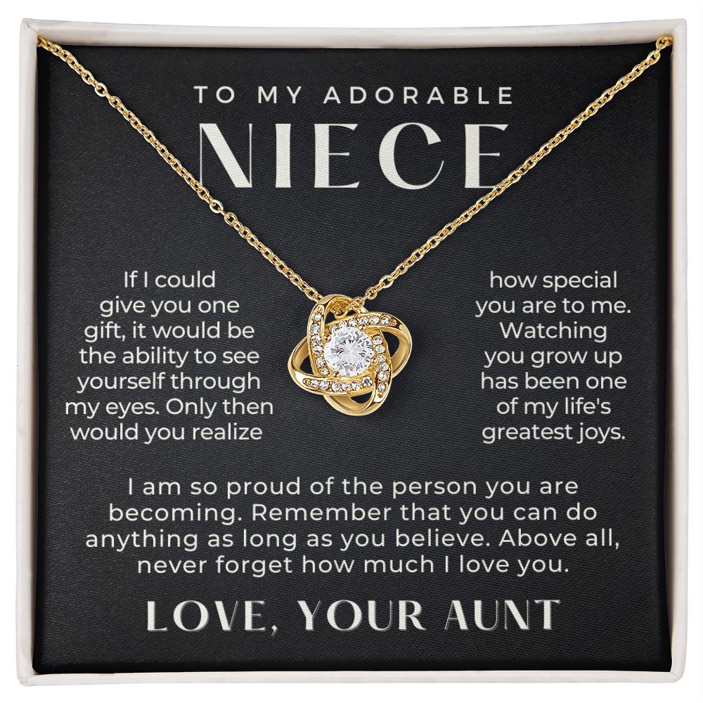 Niece Gift From Aunt | My Love Necklace 0581T22