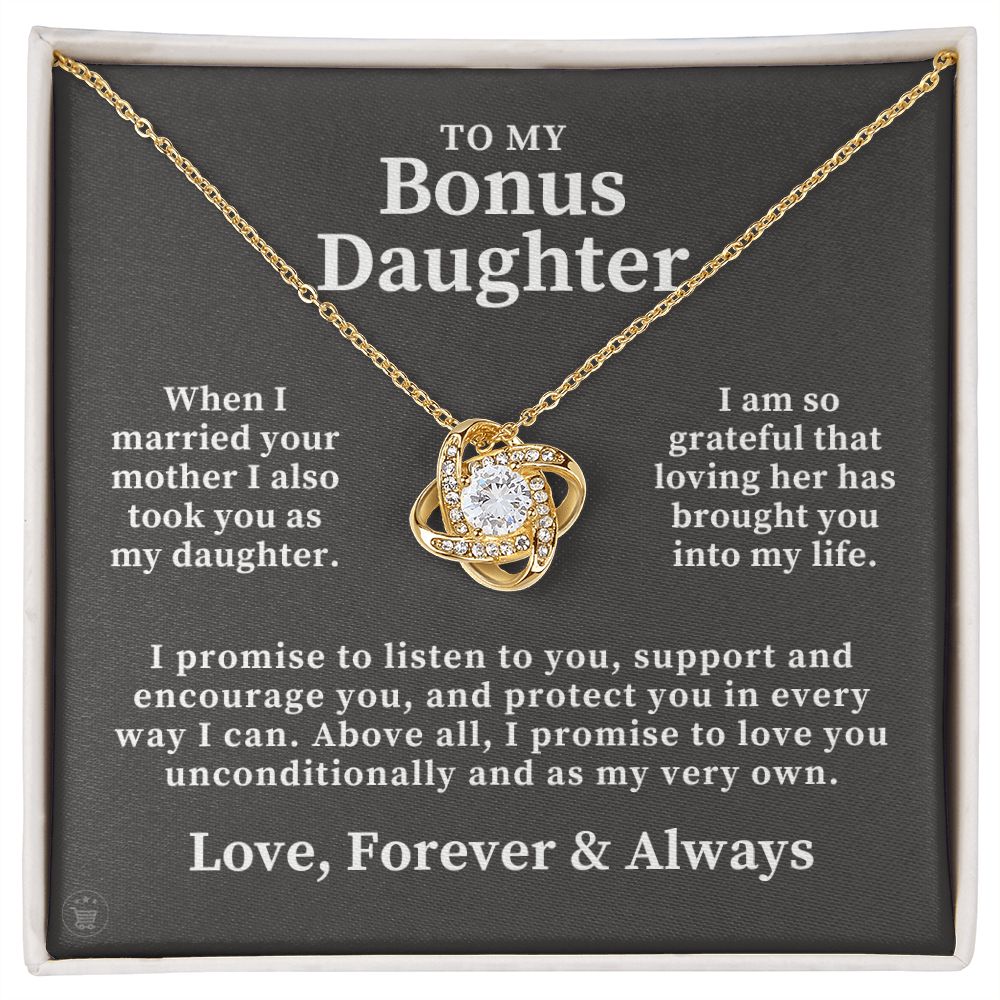 Stepdaughter Gift From Dad | Promise Necklace 0717T6