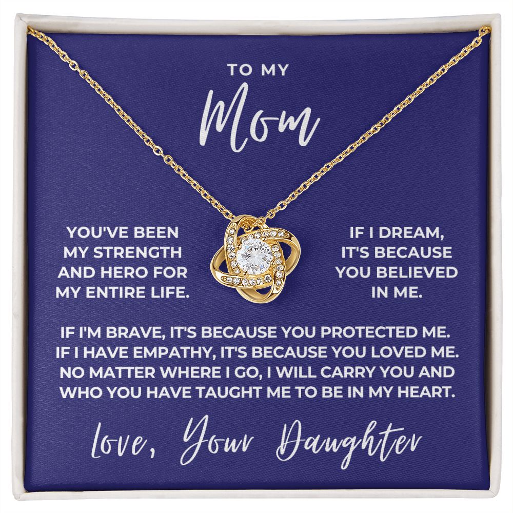 Gift For Mom | Because Of You Necklace 0658T6