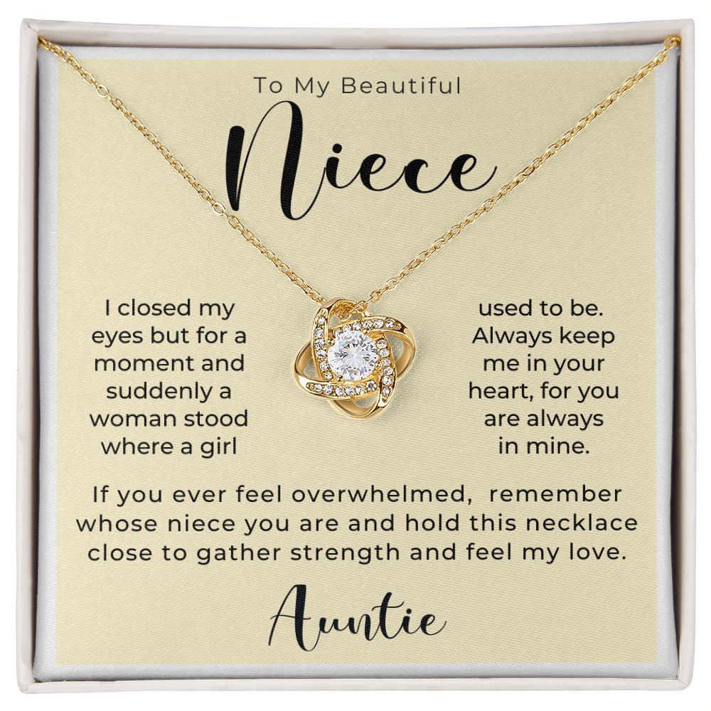 Niece Gift From Aunt | In My Heart Necklace 0631T19