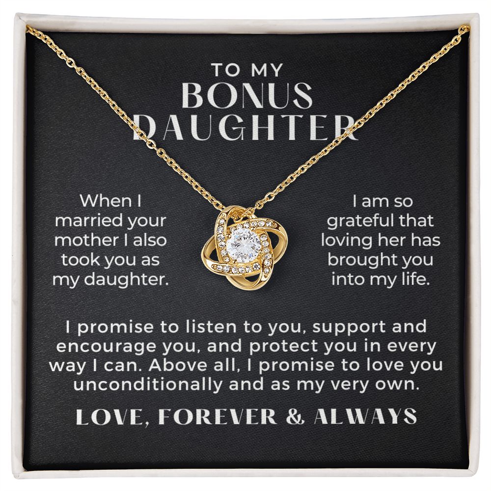 Stepdaughter Gift From Dad | Promise Necklace 0717T8
