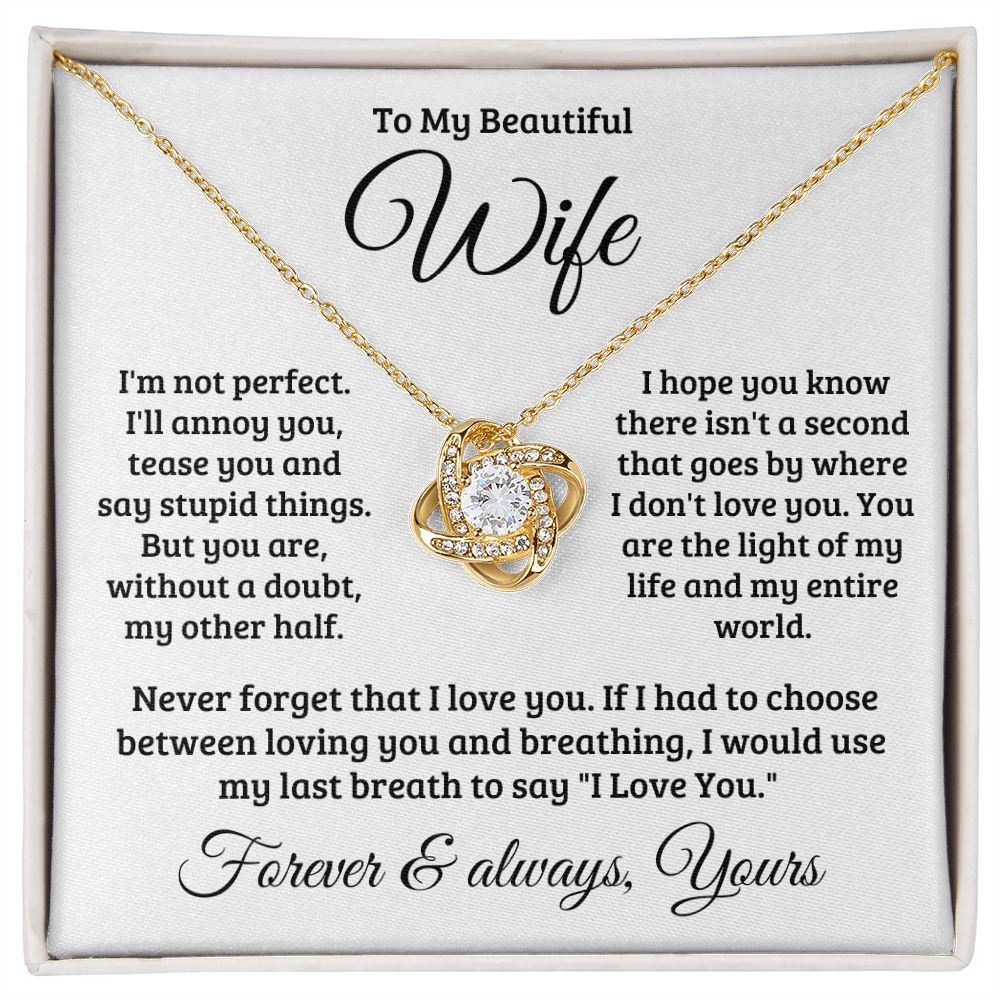 Gift For Wife | Never Forget That I Love You Necklace 0740T1L