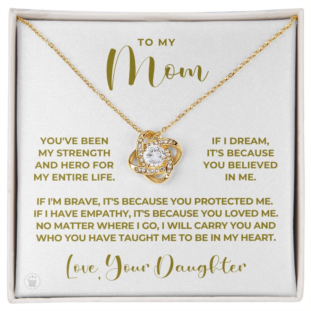 Gift For Mom | Because Of You Necklace 0658T5