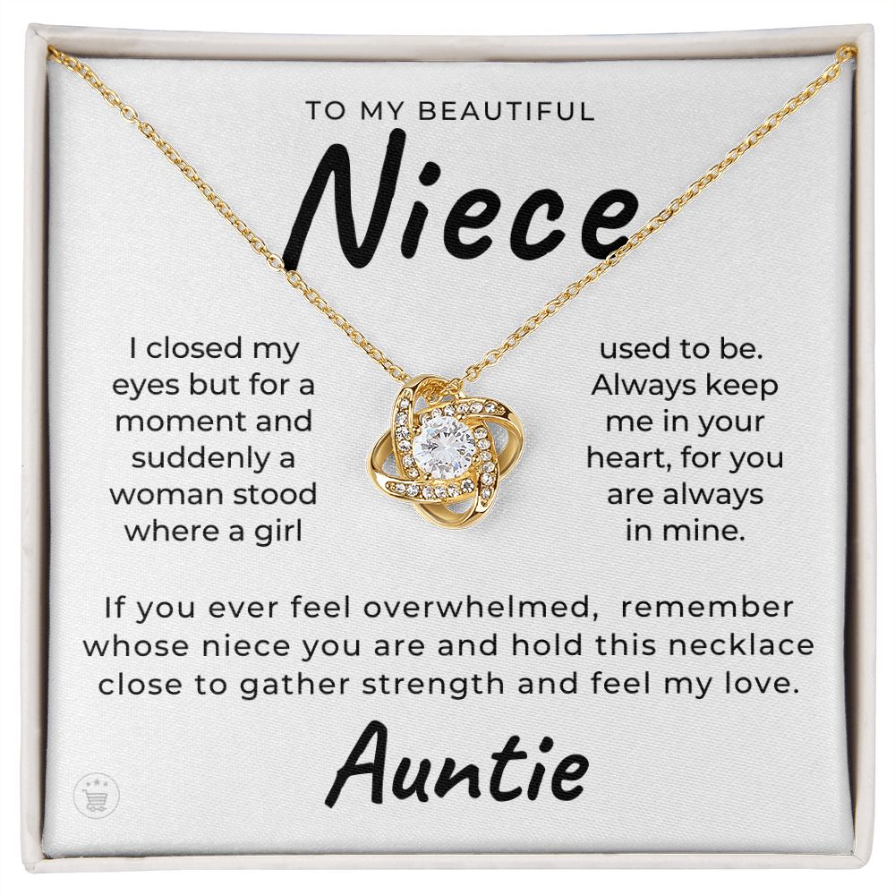 Niece Gift From Aunt | In My Heart Necklace 0631T18