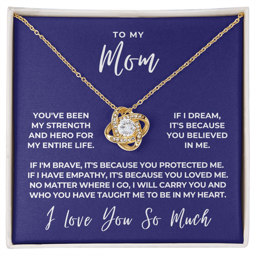 Gift For Mom | Because Of You Necklace 0657T6