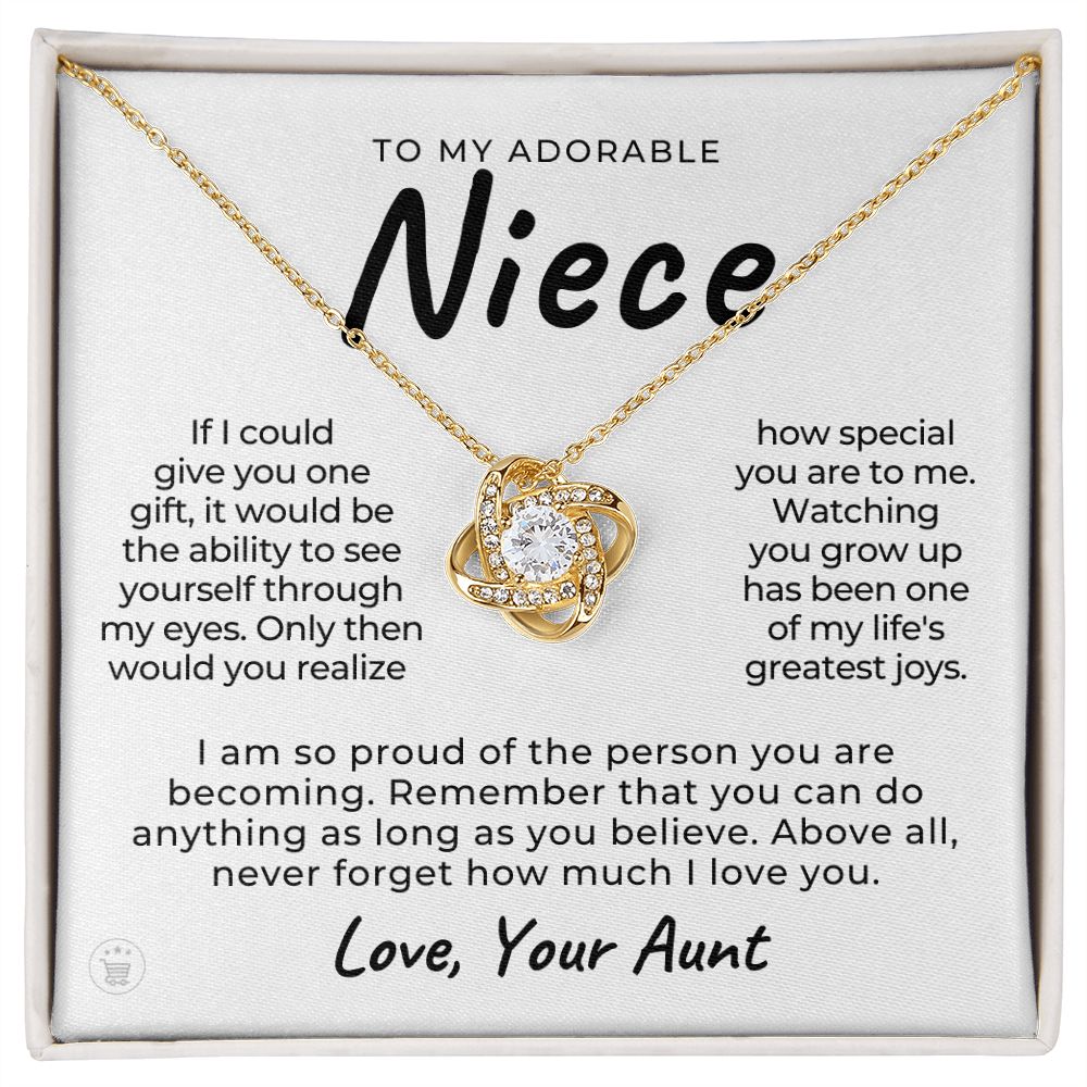 Niece Gift From Aunt | My Love Necklace 0581T18