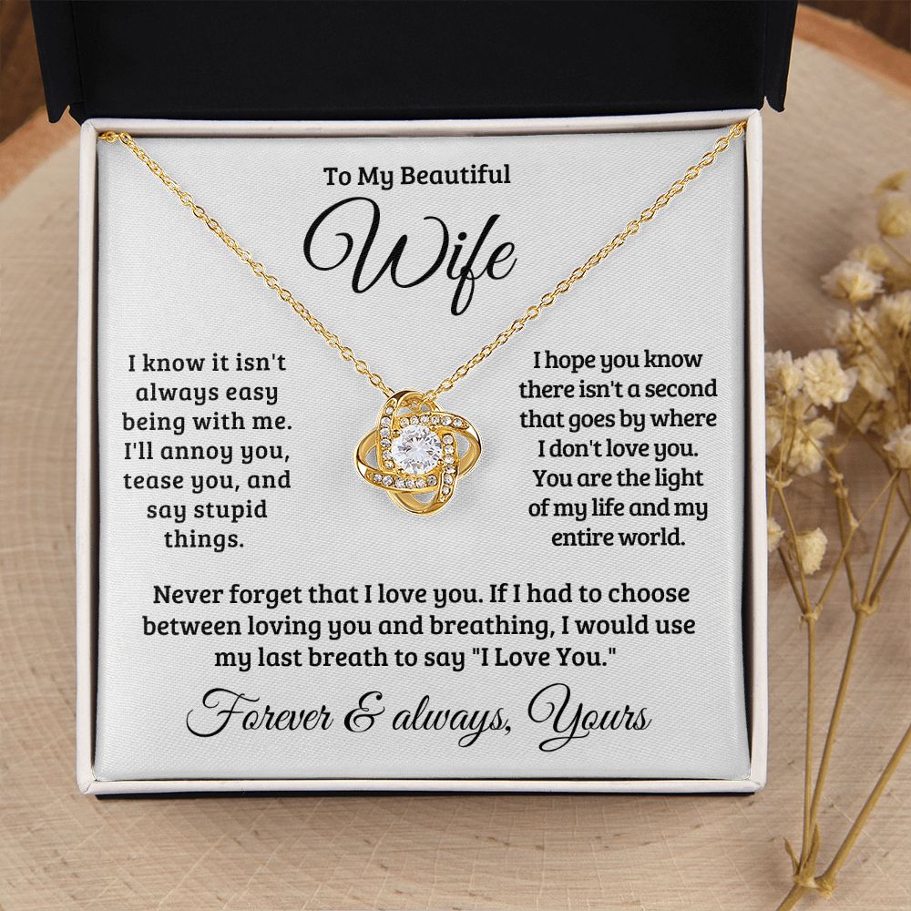 Gift For Wife | Never Forget That I Love You Necklace 0741T1L