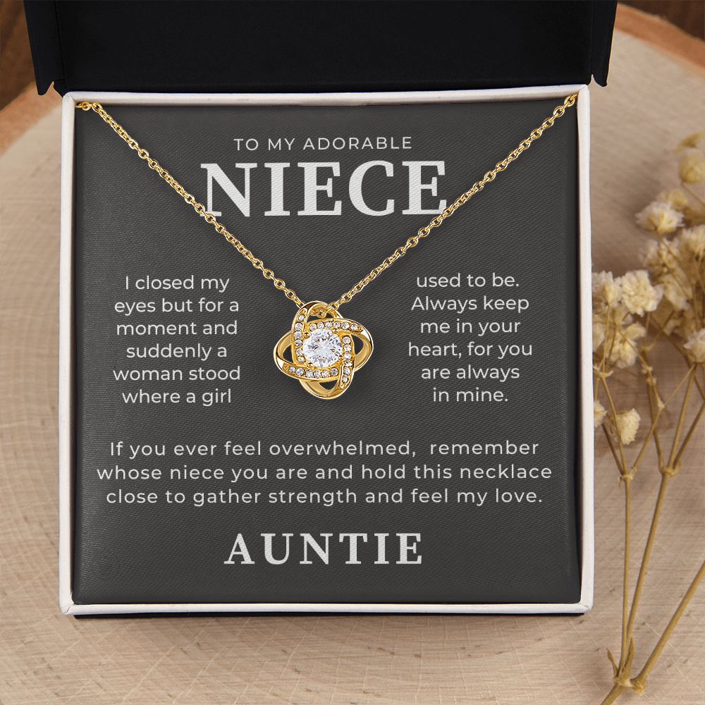 Niece Gift From Aunt | In My Heart Necklace 0631T20