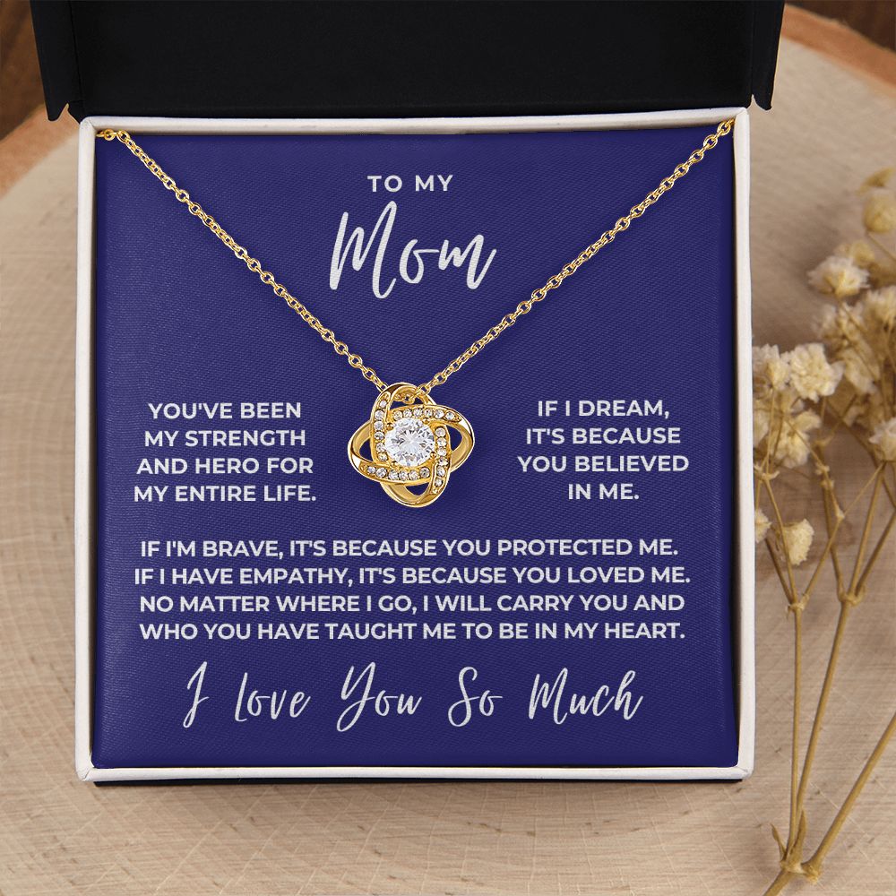 Gift For Mom | Because Of You Necklace 0657T6