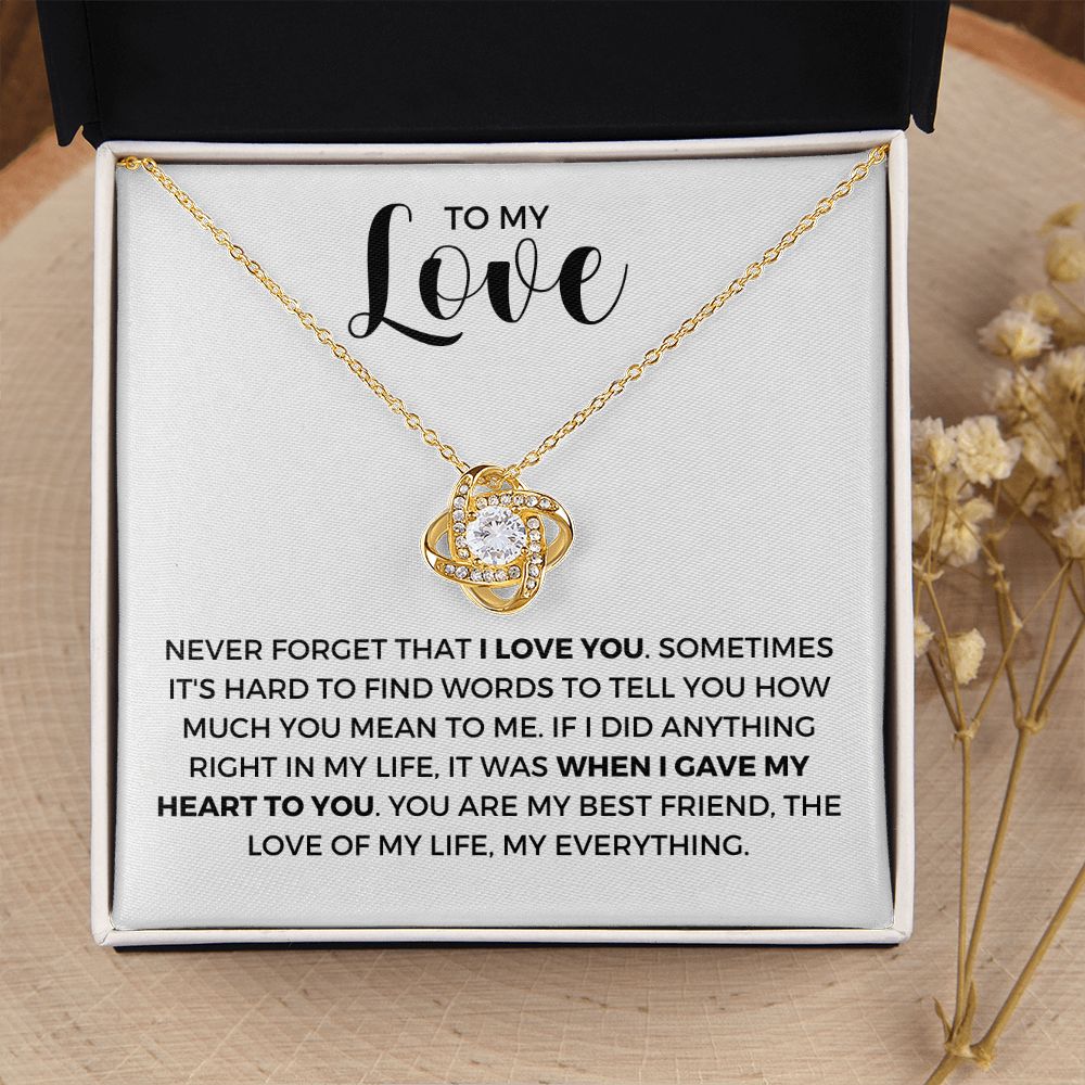 Soulmate Gift | Love Of My Life Necklace 0772T1L