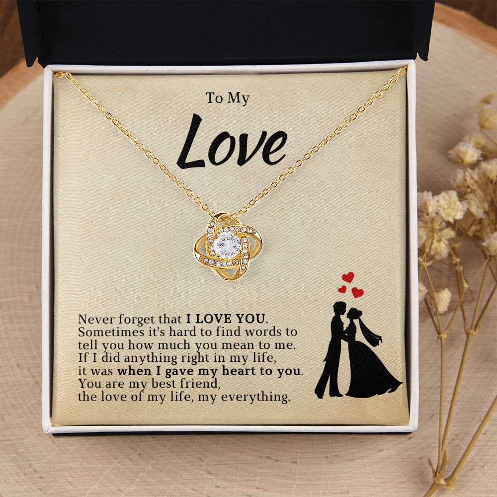 Soulmate Gift | Love Of My Life Necklace 0772T3L