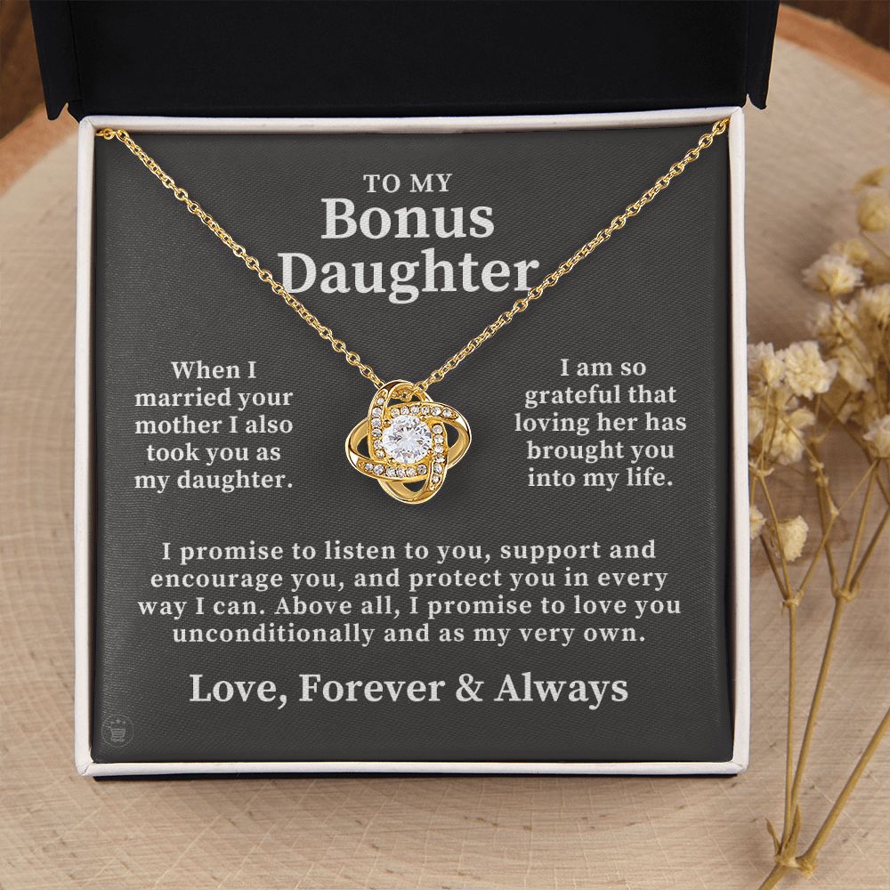 Stepdaughter Gift From Dad | Promise Necklace 0717T6