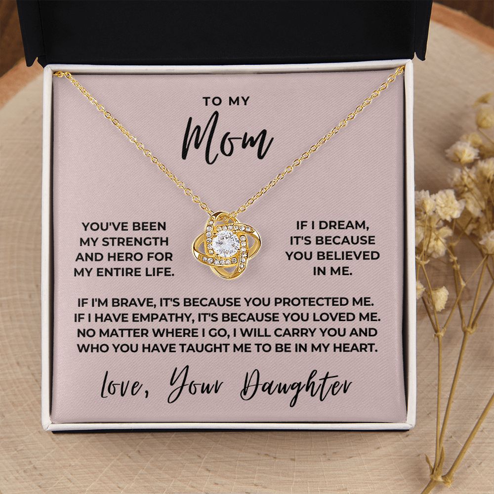 Gift For Mom | Because Of You Necklace 0658T7