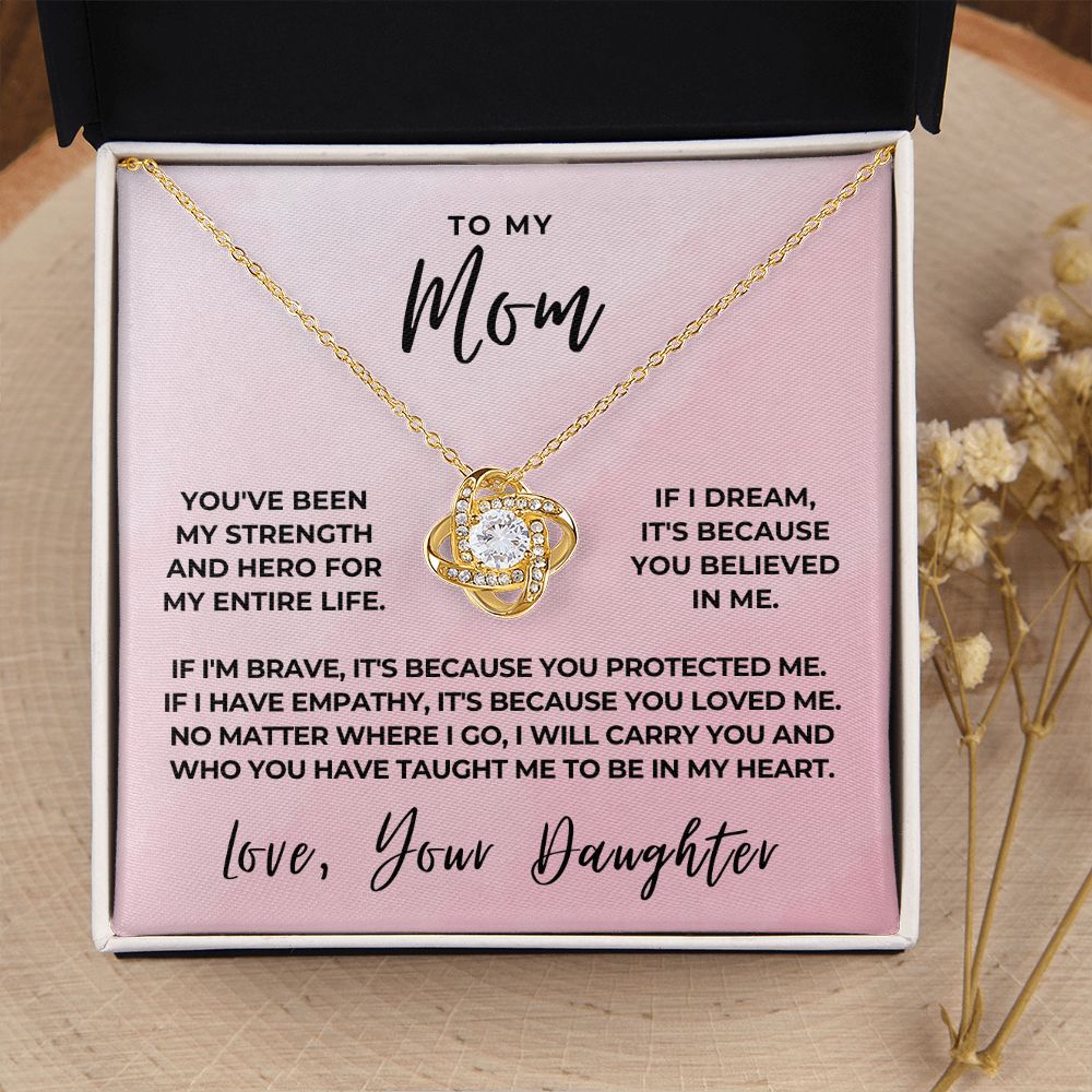 Gift For Mom | Because Of You Necklace 0658T8