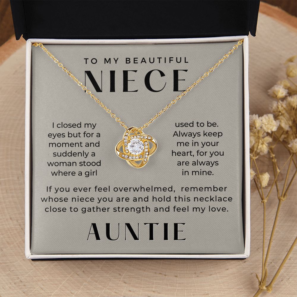 Niece Gift From Aunt | In My Heart Necklace 0631T21