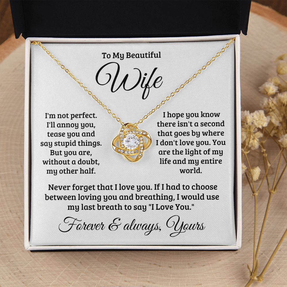 Gift For Wife | Never Forget That I Love You Necklace 0740T1L