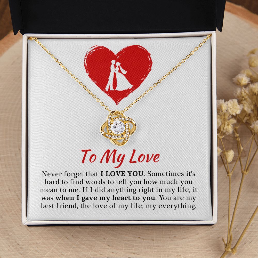 Soulmate Gift | Love Of My Life Necklace 0772T2L