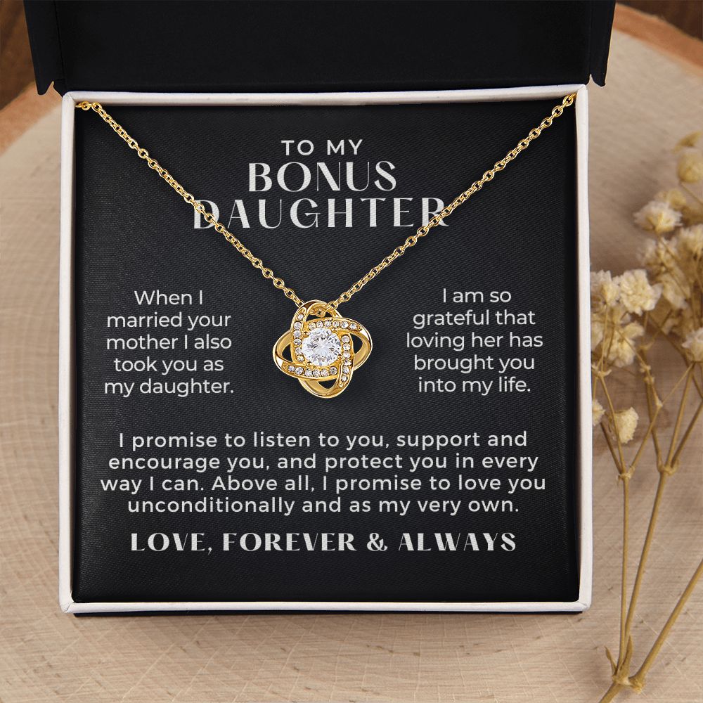 Stepdaughter Gift From Dad | Promise Necklace 0717T8