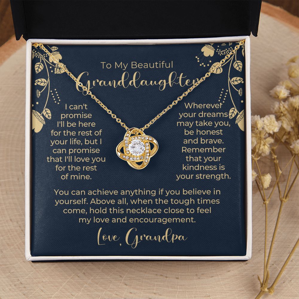 Granddaughter Gift From Grandpa | My Promise Necklace 0690T13