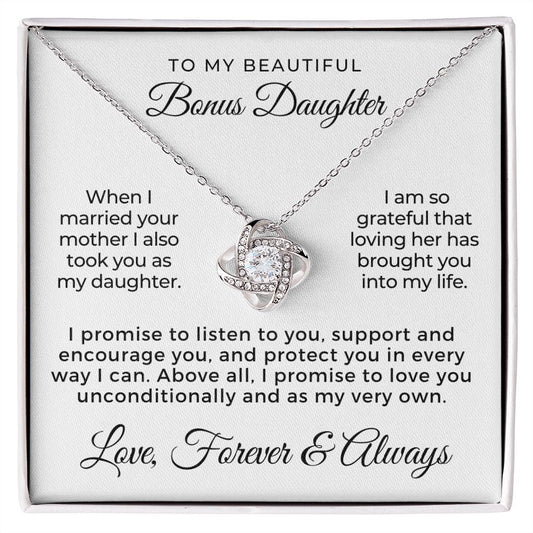Stepdaughter Gift From Dad | Promise Necklace 0717T2