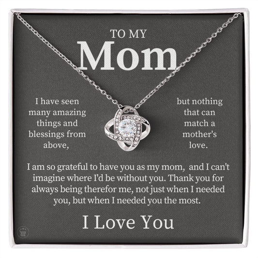 Gift For Mom | Thank You Mom Necklace 0683T12