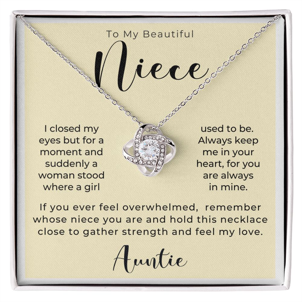 Niece Gift From Aunt | In My Heart Necklace 0631T19