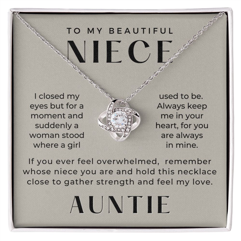 Niece Gift From Aunt | In My Heart Necklace 0631T21