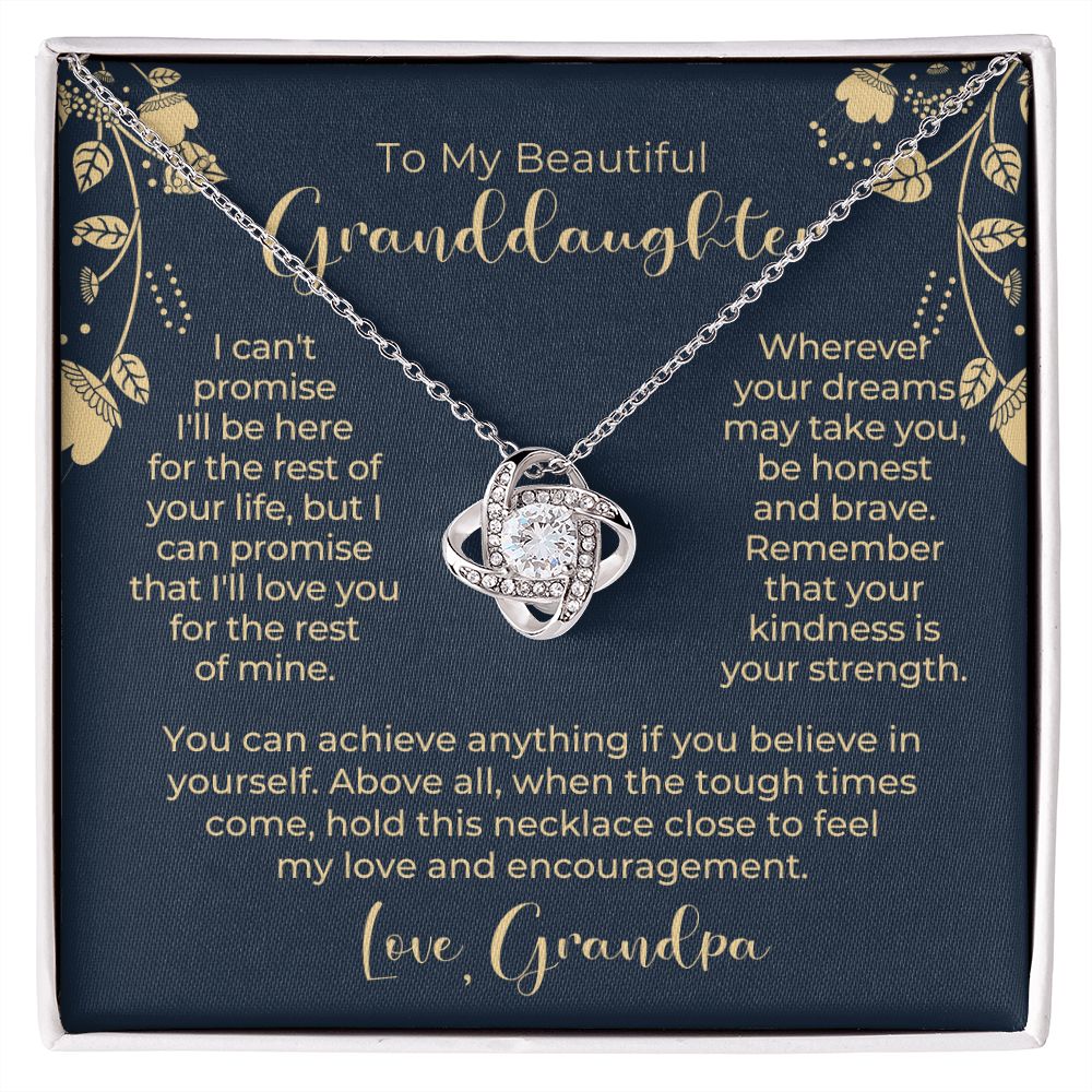 Granddaughter Gift From Grandpa | My Promise Necklace 0690T13